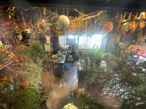 庄原市東城町 HANATOJYO（花屋カフェ） 花屋スペースの写真
