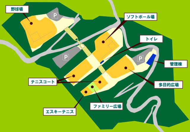 竜王公園 園内マップ