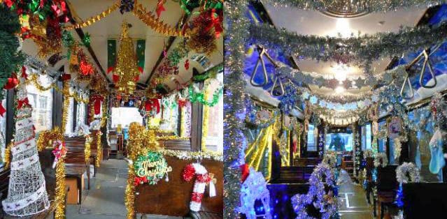 広島電鉄 クリスマス電車 過去開催時の様子