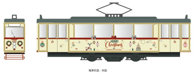 クリスマス電車 2022のデザイン