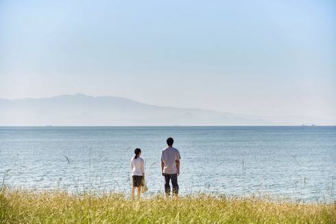 映画「とべない風船」ロケ地となった上蒲刈島・県民の浜