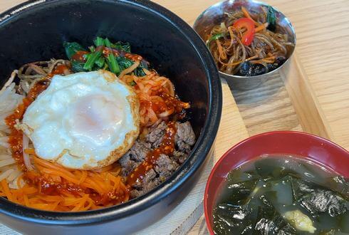 廿日市の韓国料理「パンチャン」ビビンバ定食
