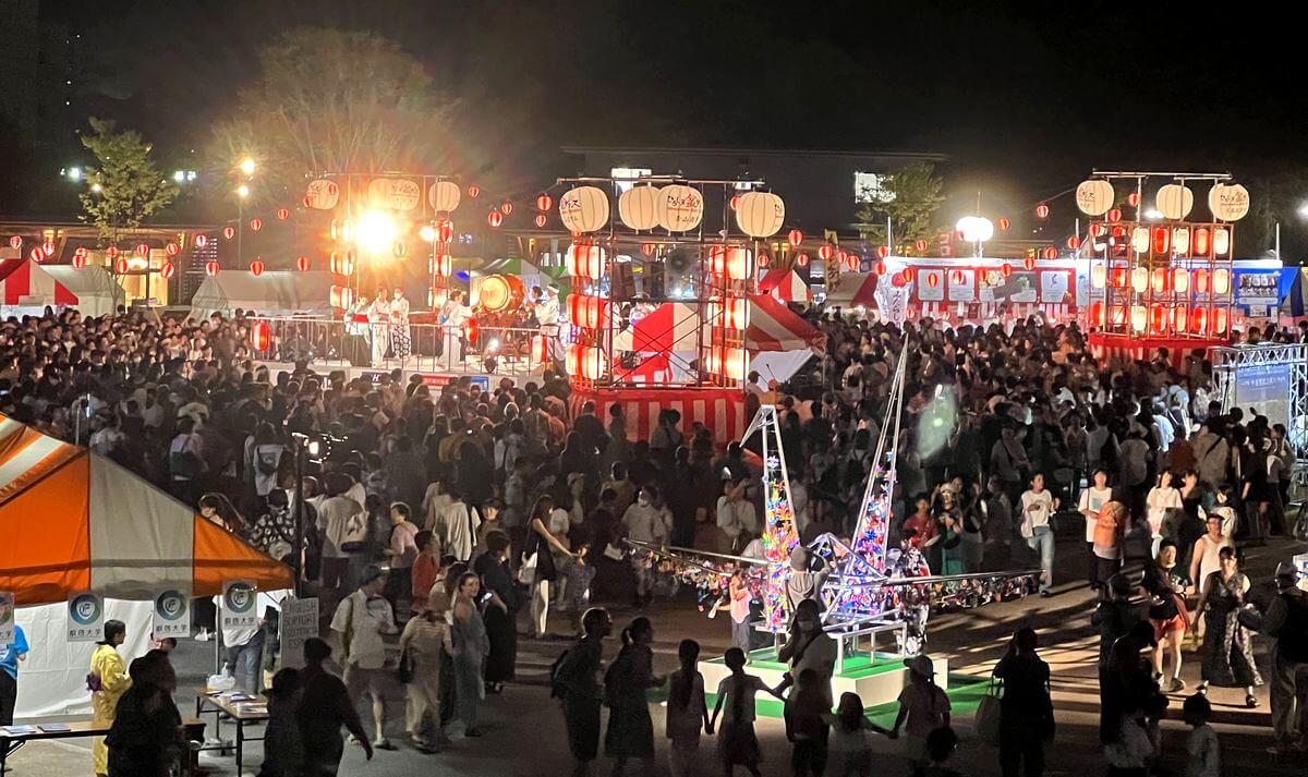 広島のど真ん中で！「ひろしま盆ダンス」盆踊りで一体感、平和と交流の夏祭り