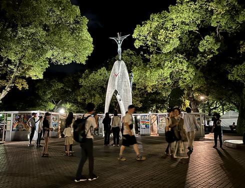 2023年8月6日、広島・平和公園の「原爆の子の像」