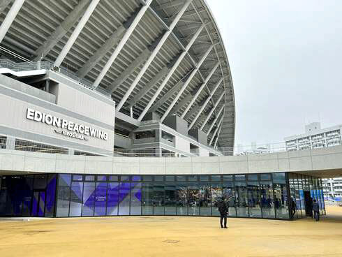 エディオンピースウイング広島の1Fにサッカーミュージアム