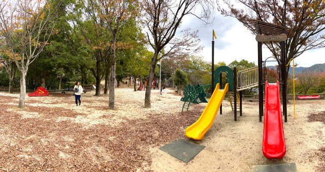 坂町 横浜公園 子供の国 遊具の写真 俯瞰写真