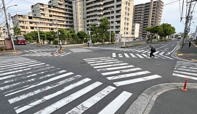 広島のスクランブル交差点、その5「江波南3丁目」