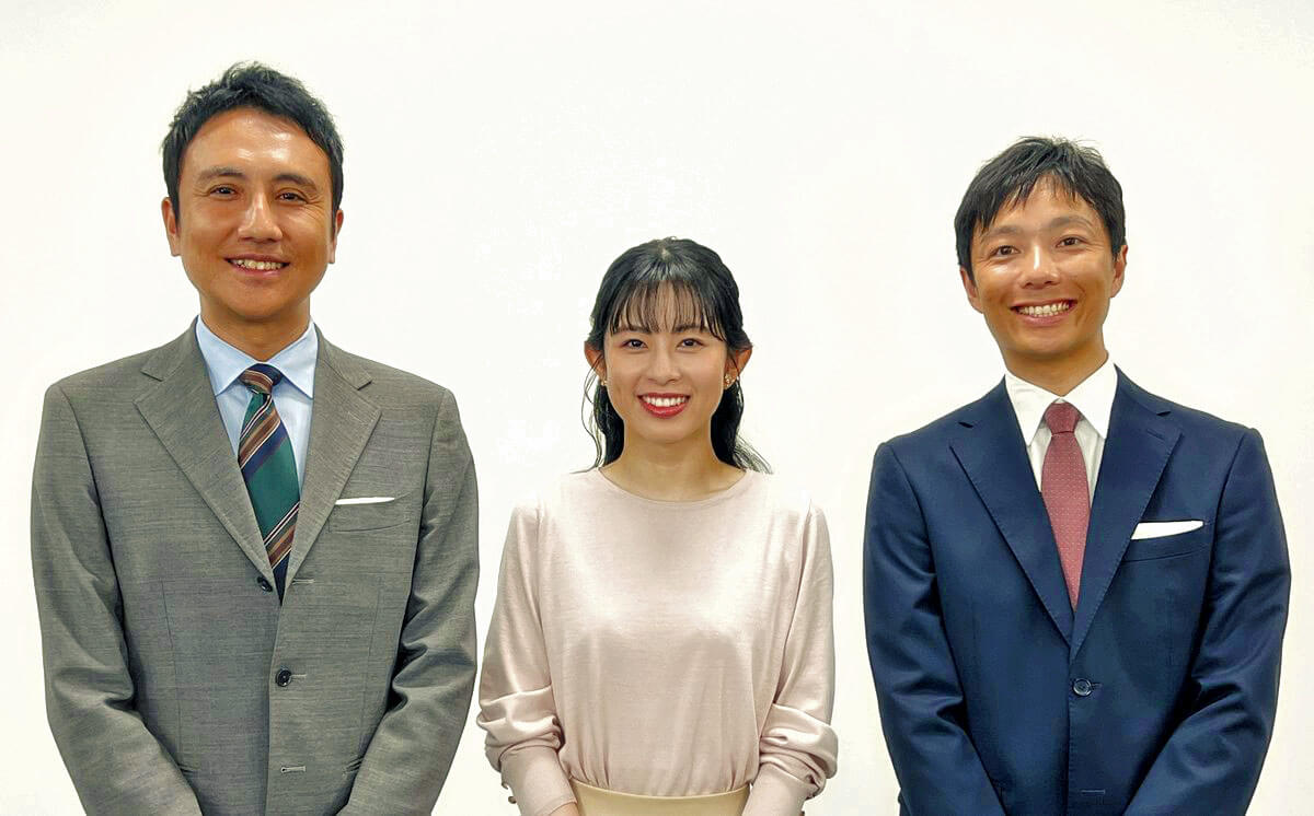 広島テレビ「テレビ派」がリニューアル！森・井上・小野アナの3本柱、馬場アナからバトン受け継ぎ