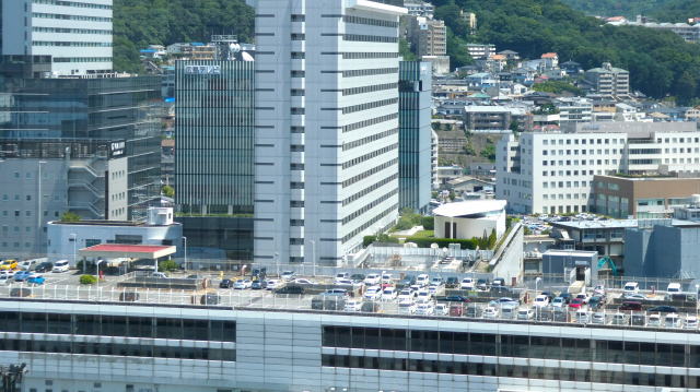 広島駅屋上駐車場 俯瞰写真