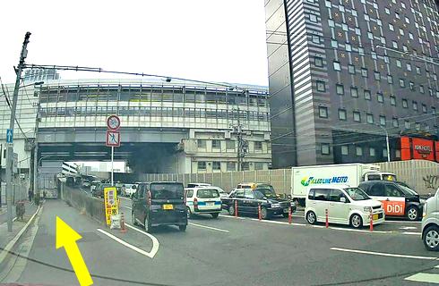 広島駅北口駐車場への行き方（入口の場所）