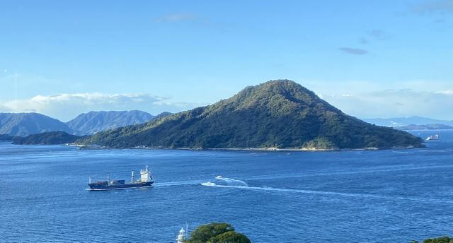 広島港の目の前に浮かぶ似島、広島みなとフェスタ2025の会場