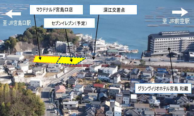 セブンイレブン 広島宮島街道店、2号線沿い・深江交差点のマック横にオープン