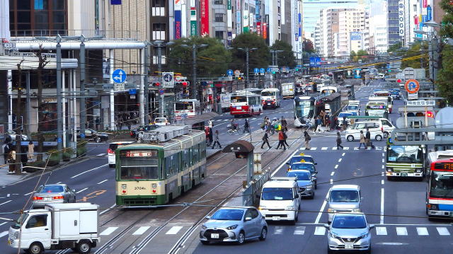 広島 路面電車の風景