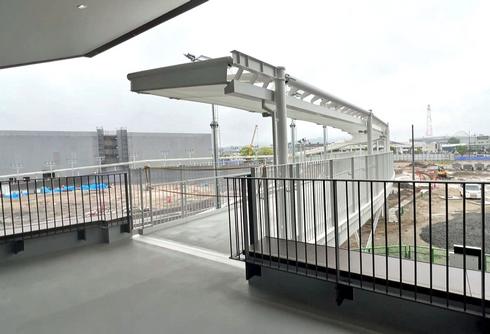 広島競輪場に全国初の「空中歩廊」