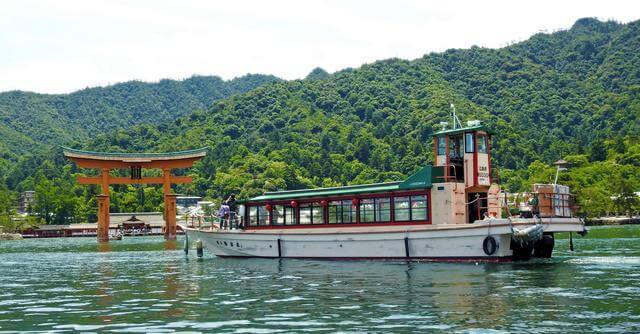 2025 広島湾ナイトクルージング、広島港~厳島神社の「宮島参拝遊覧船」