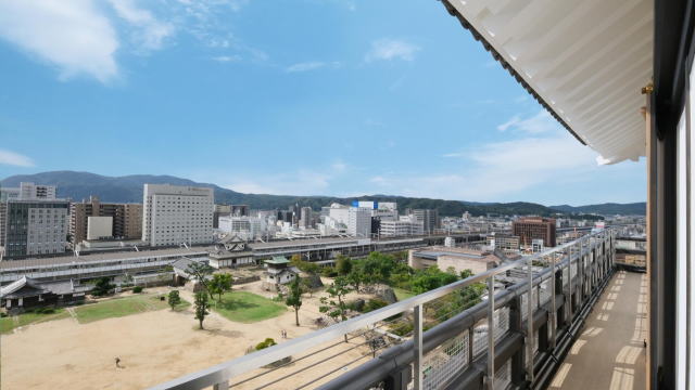 福山城天守 最上階からの眺め