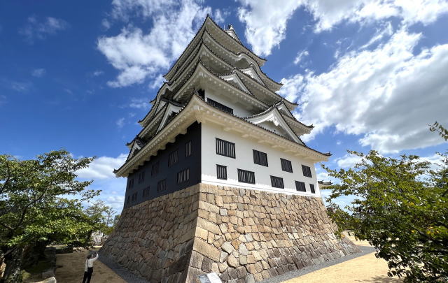 福山城天守 北側の鉄板張りを近くから