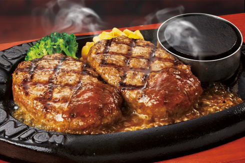 トマト＆オニオン 弾丸ハンバーグ写真