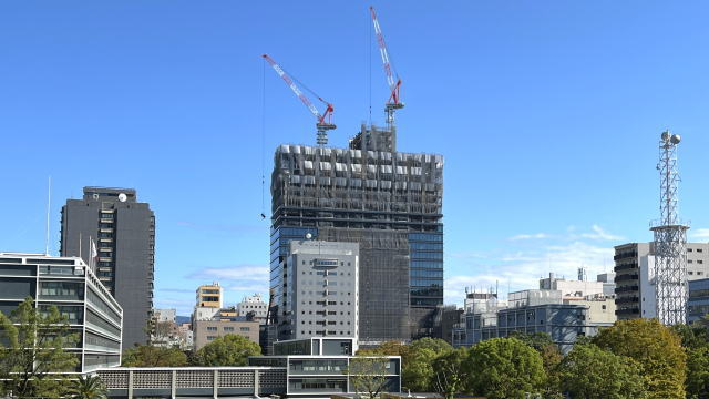 カミハチクロス 建設中の様子