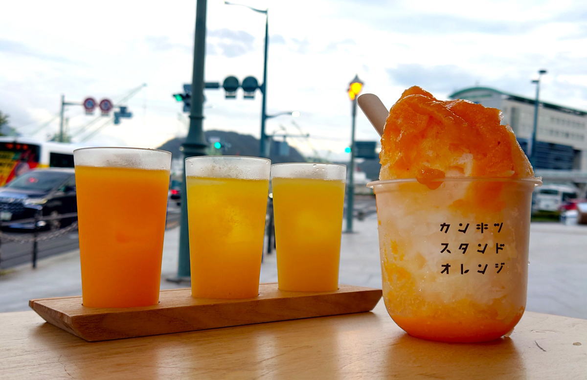 海が見えるカンキツスタンド、甘みも酸味もぎゅっとおいしいジュース・バー