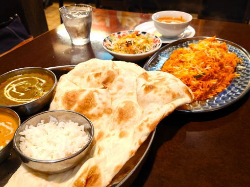 三次市 インド料理 マルハバ ランチで注文した品