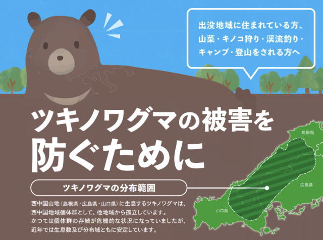 ツキノワグマ 生息域