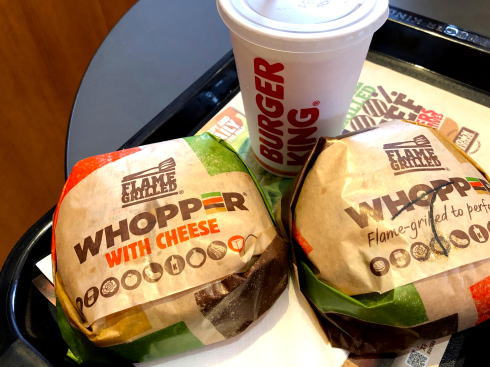 バーガーキングのワッパー 写真