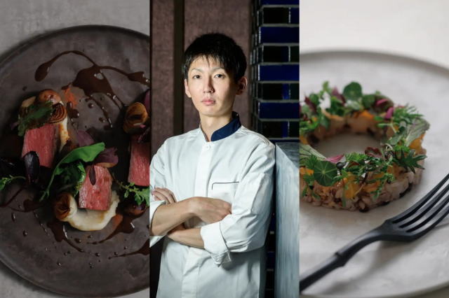 エピクル 料理一例と木下シェフ