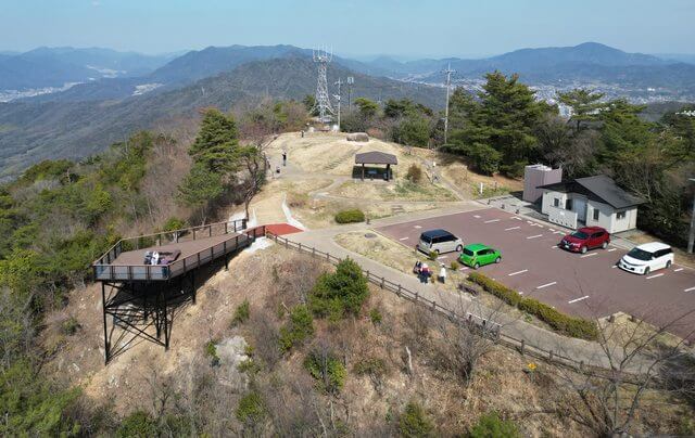 絵下山公園「展望デッキ」設置後の全体の様子