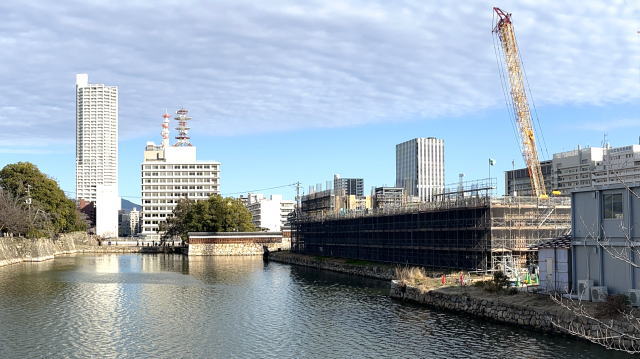 広島城 三の丸歴史館 建設中の様子2
