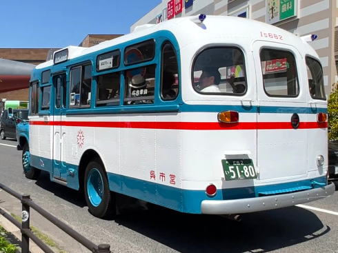呉市周遊バスツアーに使用されるボンネットバス 画像4