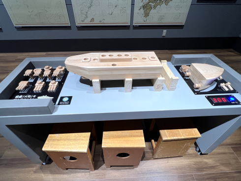 大和ミュージアム 3階展示室 積み木もある