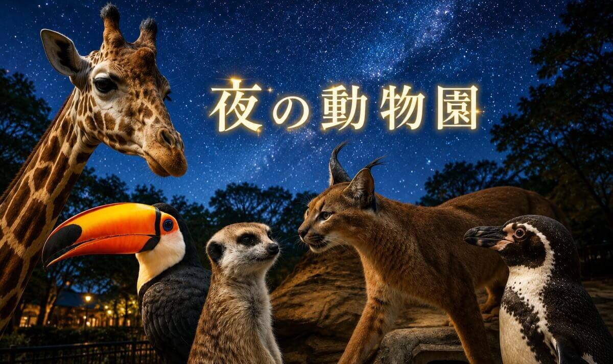 福山で「夜の動物園 2026」嬉しい夜間開園・夜の動物に会いに行こう!