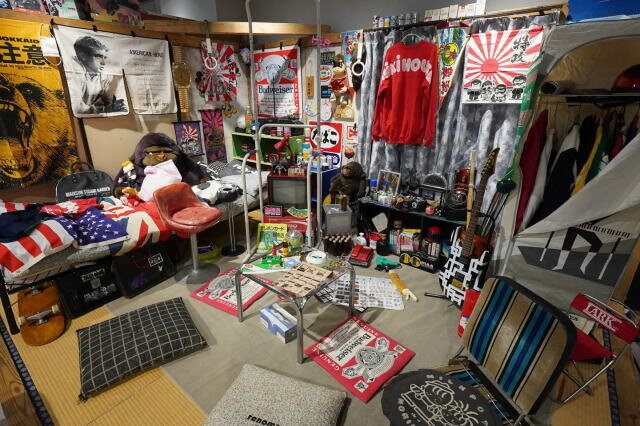細かい部分まで再現された、ヤンキーの部屋(大ヤンキー展in広島)
